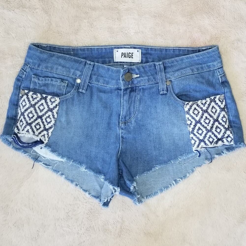 Paige Echo Park Jean Shorts 25 / 0 - Picture 1 of 8